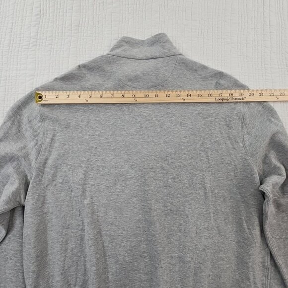 NEW Polo Ralph Lauren 1/4 Zip Henley Men's Large Grey Pullover Grey Pony NWT - Picture 11 of 15